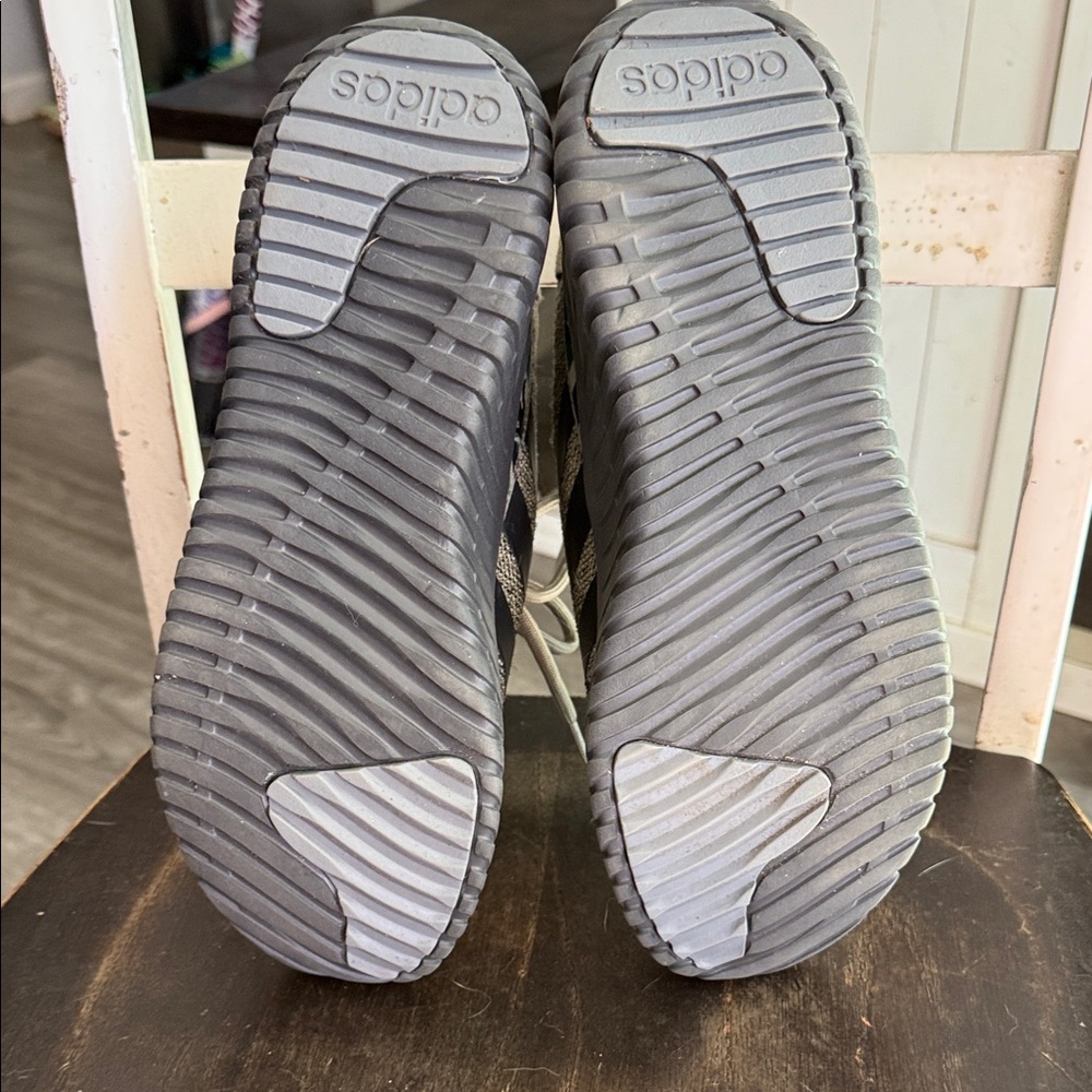 Adidas Men's Olive and Black Sneakers - Picture 3 of 4